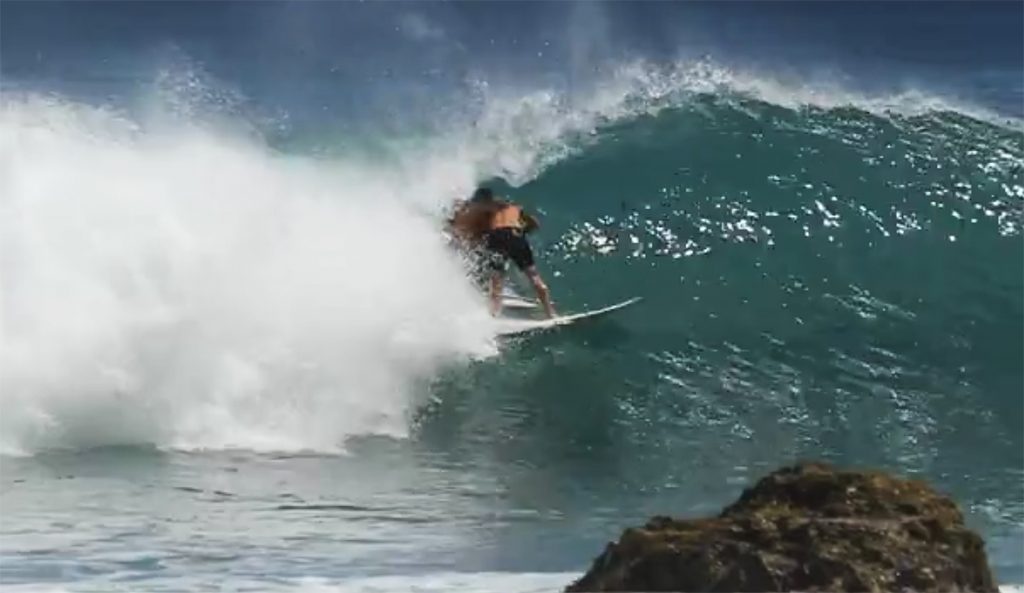 This burn is a bit out of control. FrameGrab: GoSurf.co.nz