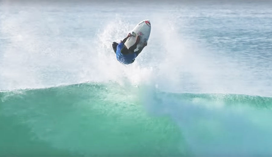 Remember when Gabriel Medina won the Quik Pro France? Well, watch this backflip.