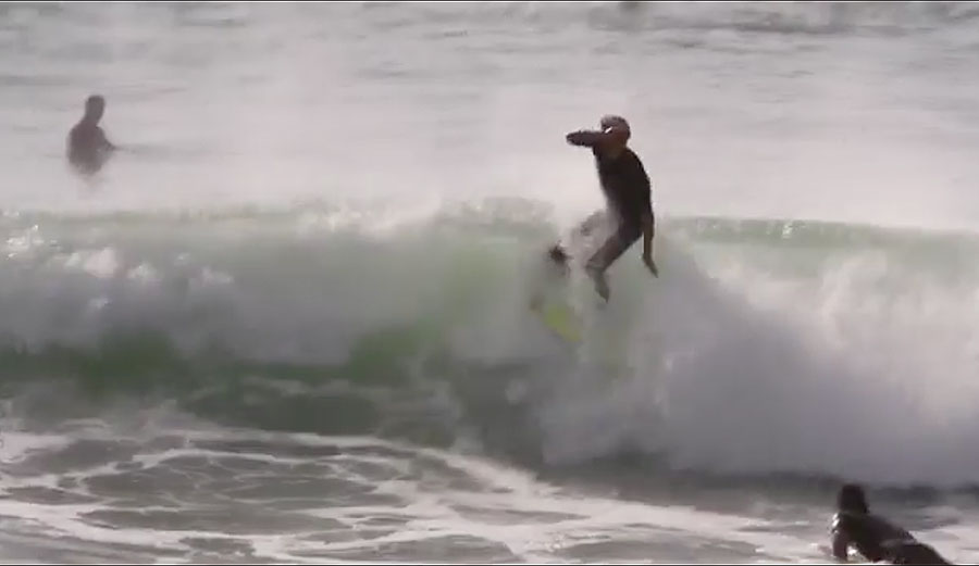 If you were surfing at Hossegor and you saw John John Florence hucking a wonderful little alley oop directly over your head, you would be forgiven for being a little awestruck.