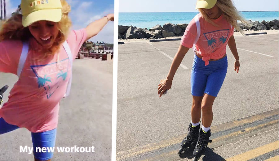 malia ward rollerblading