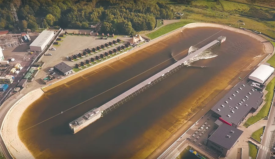 Jordy Smith headed to Wales to surf Snowdonia.