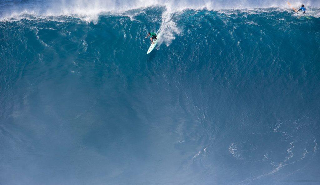 Ian Walsh just won the 2017 Pe'ahi Challenge at Jaws. Photo: WSL