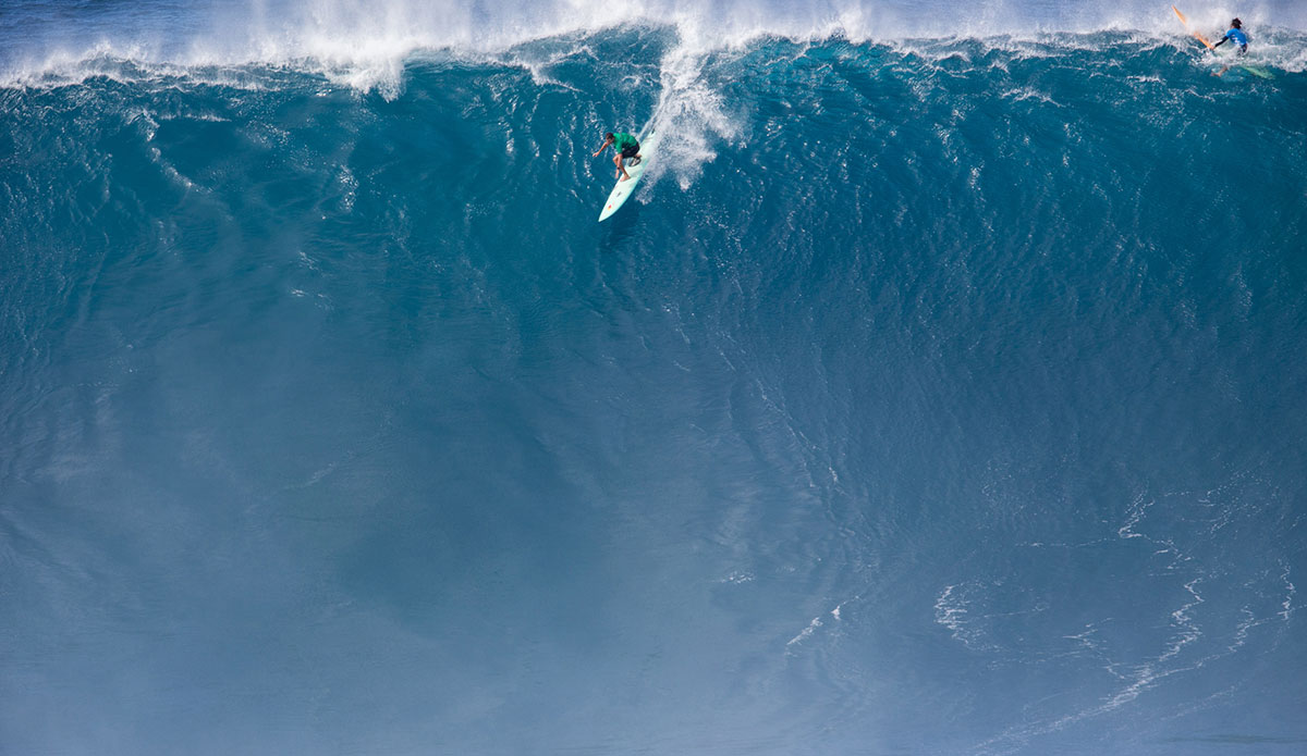 Ian Walsh just won the 2017 Pe'ahi Challenge at Jaws. Photo: WSL
