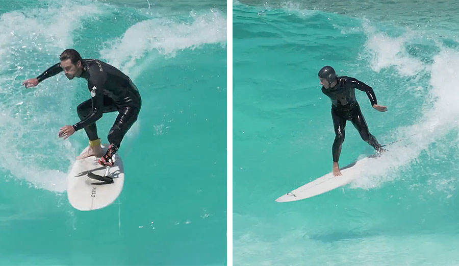 Dargent and Moreau met in the French Alps, where they were competing in the World Adaptive Snowboard Championships. They quickly became fast friends, surfing together whenever they can.
