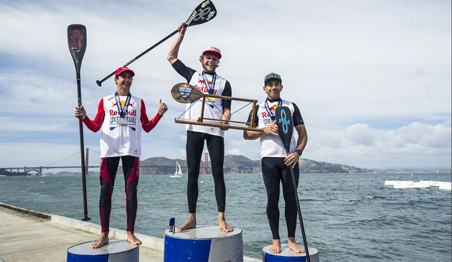 Casper Steinfath emerged victorious out of a group of the world's best paddlers. Photo: Long Nguyen/Red Bull Content Pool