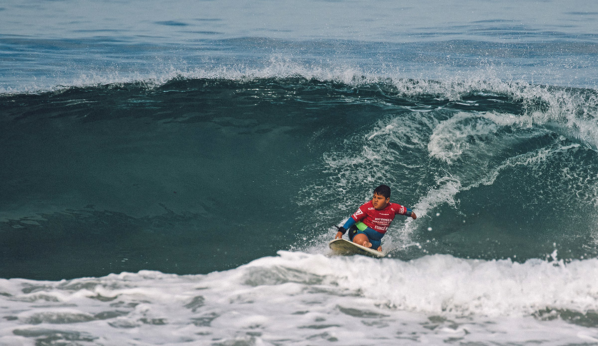 Davi Teixera at ISA World Adaptive Championship. Photo: Chris Grant