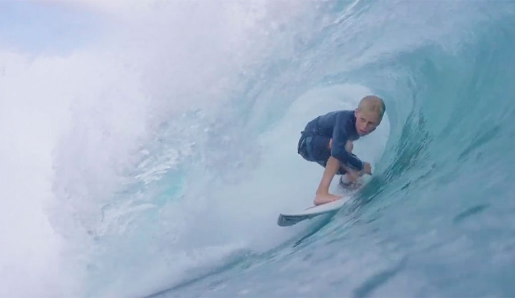 It's ridiculously rare for a grom who is Hayden Rodgers' age to surf as well as he does.