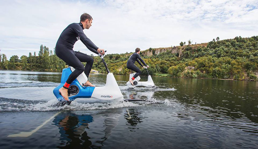 Laird Hamilton and Kai Lenny embark on a circumnavigation of the world. Not really. Photo: Manta5