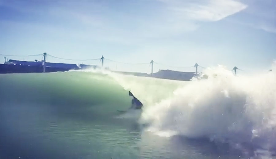 Kalani Robb on Kelly Slater's wave is a thing of beauty.