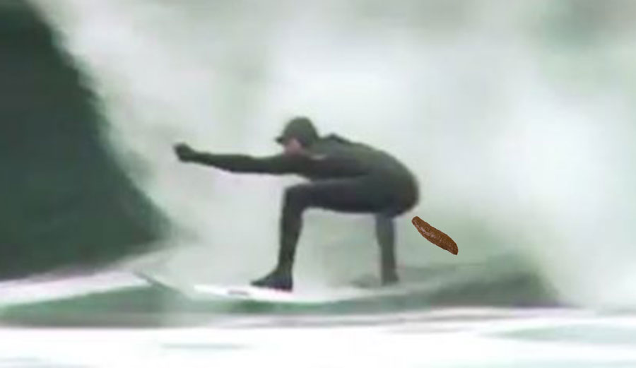 Giving "poo-stance" a whole new meaning.