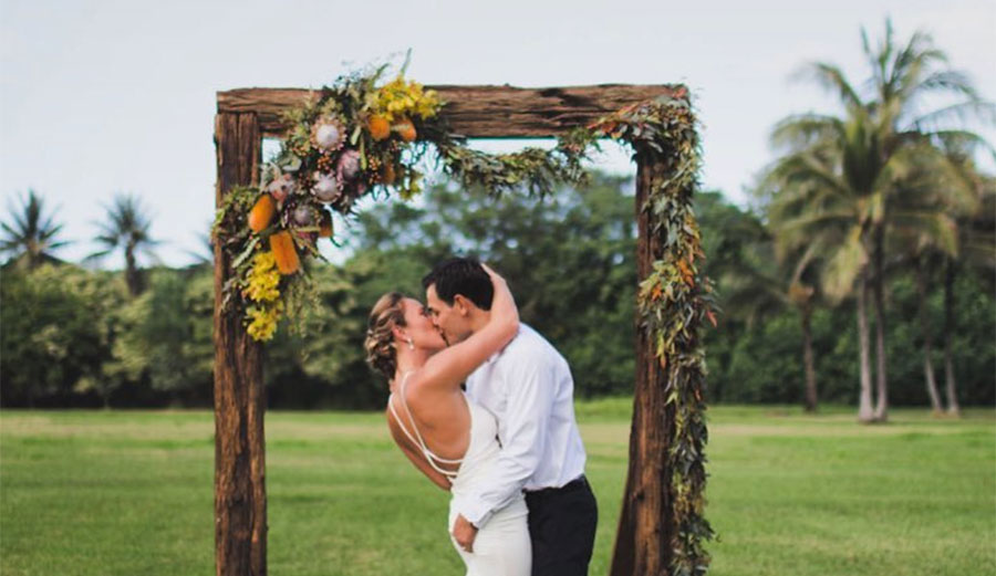 Carissa Moore tied the knot this weekend.