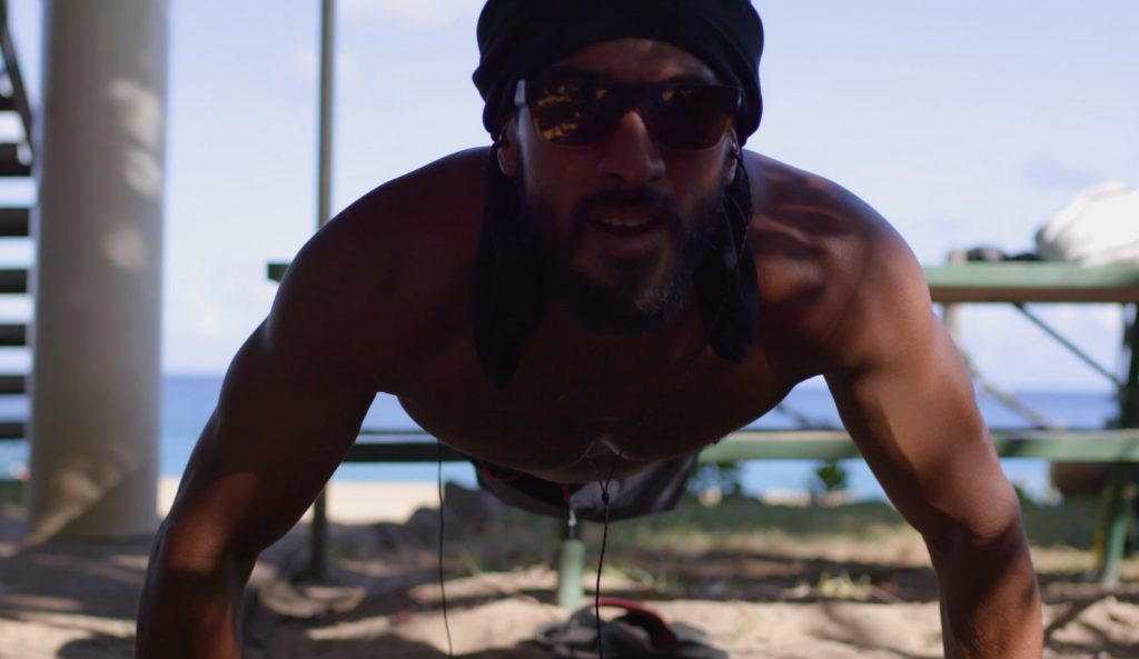 Kamu Davis keeps the beaches of Oahu safe. Image: The Inertia/Reuben