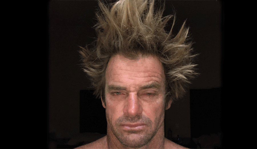 Laird Hamilton after 47 hours of no sleep. Don't be like Laird Hamilton after 47 hours of no sleep.