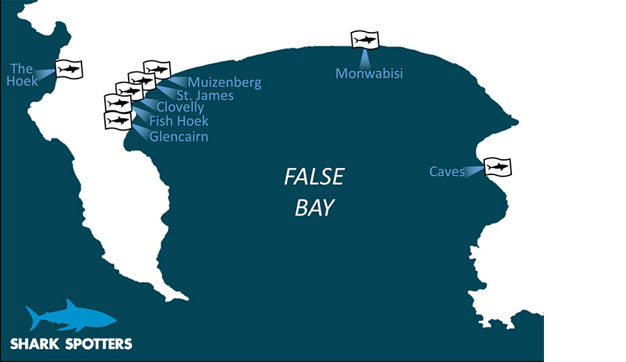 Shark Spotters map. Author supplied