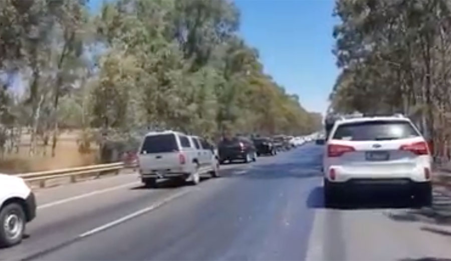 In Australia, temperatures are so high that the roads are literally melting.