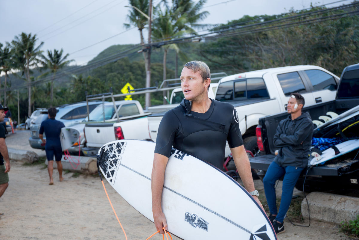 Dusty Payne on the North Shore. Photo: WSL/Heff