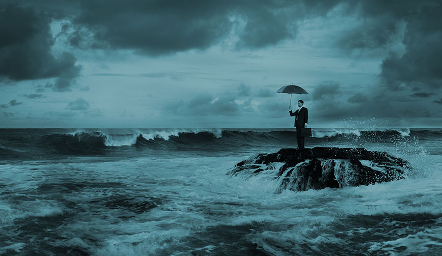 The sky is falling! Actually. Photo: Shutterstock