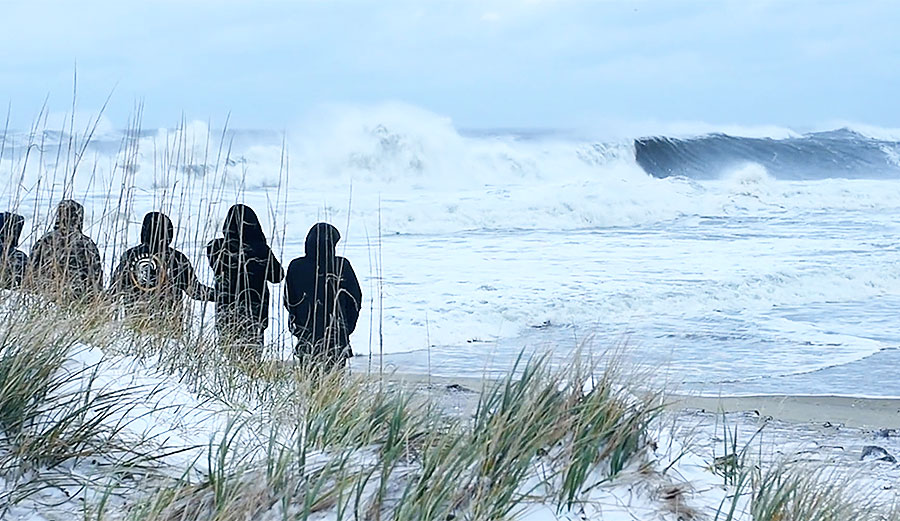 Winter Storm Grayson was/is a real doozy, and so were the waves that came with it.