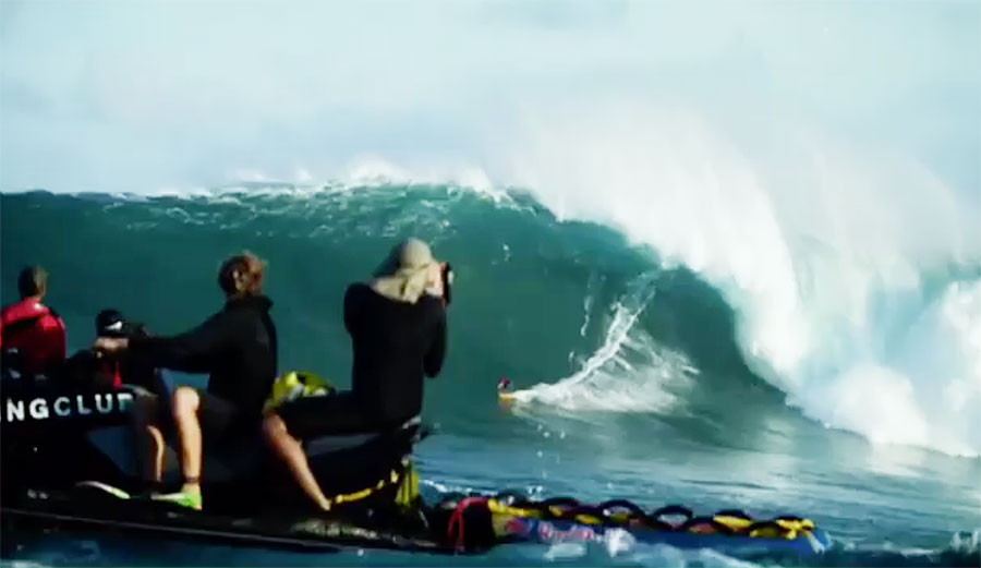 Next level Peahi. Next level surfing. Next level wipeouts.