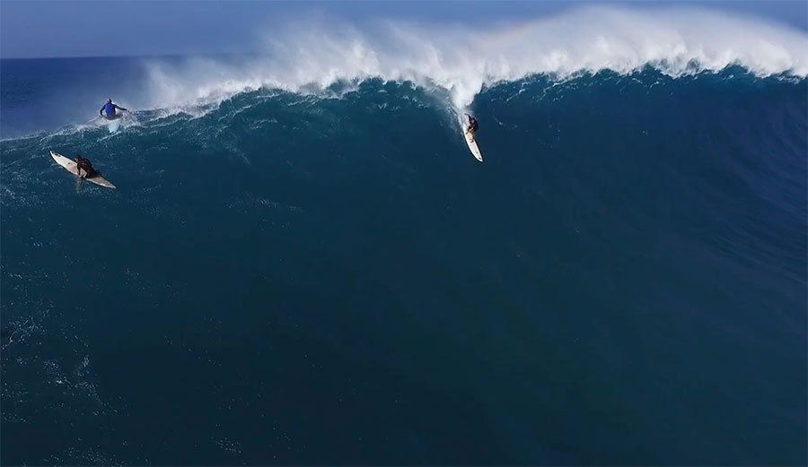 Filmed over the winter of 2015/2016, it's Jaws in all its glory, shot from high above and focusing on a few of the best big wave surfers on earth doing exactly what they do best.