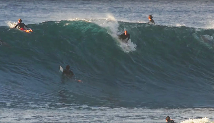 January 8th was a good day at Pipeline, especially for Kelly Slater, who found a Backdoor gem that he'll remember forever.