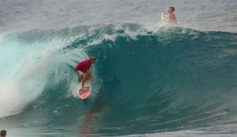 You know where the waves are good? Maui.