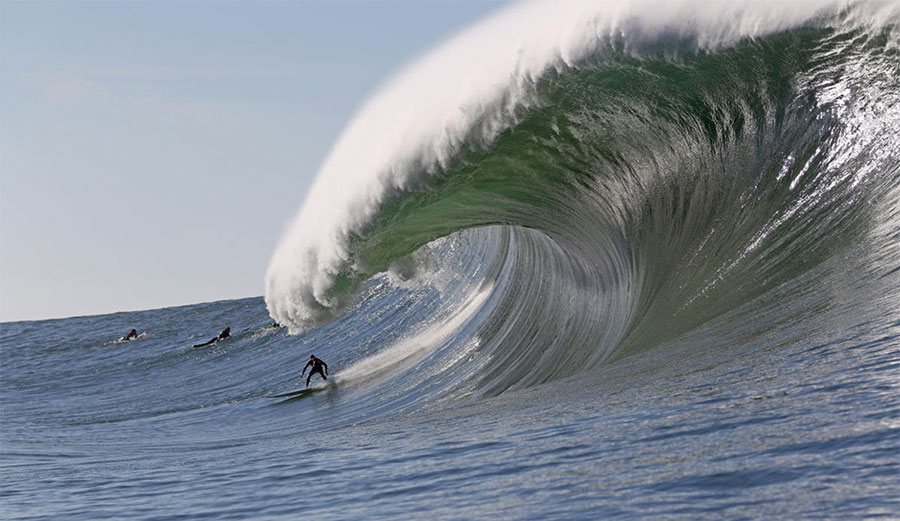 Tuesday is a no-go for the first ever WSL event at Maverick's. Image: WSL/FRANK QUIRARTE