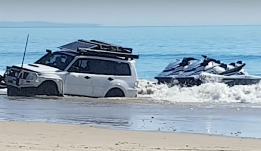 The key in the situation above is to not get yourself into it in the first place. If, however, you do... well, just hope no one as funny as this guy is filming it.