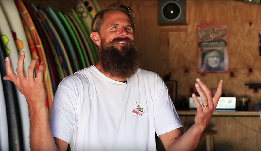Britt Merrick comes from serious surfboard stock.