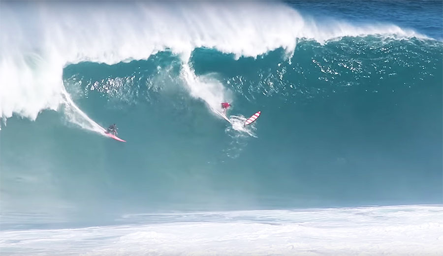 Most people surfing massive Jaws are not strangers to few things: large wave and larger wipeouts.