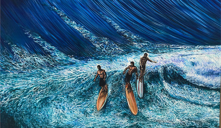 Joshua Ben Paskowitz is a surfer and a painter. He is the last son of Doc Dorian Paskowitz, surfer and doctor. This is his art and his story.