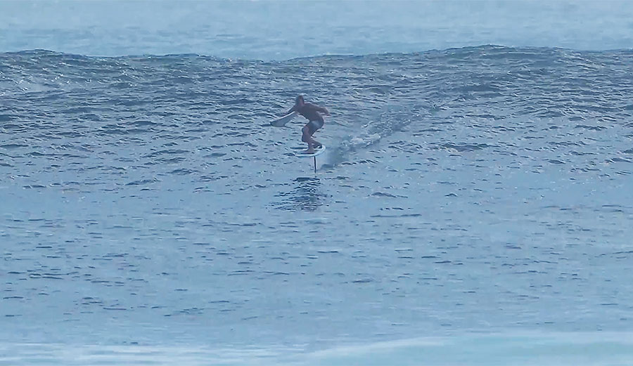 Included in this Kirra edit is Darren Handley's jetski flip a foilboard step off.