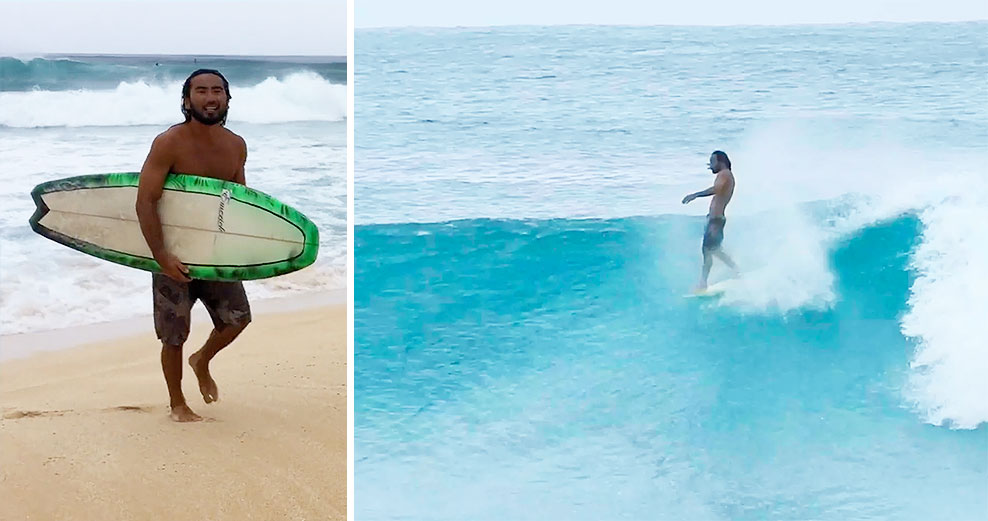 You know what's a nice thing? When your shaper can surf. Like, really surf. When your shaper can surf like Emerick Ishikawa surfs.