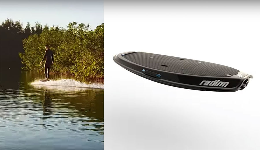 The Radinn G2X Jetboard can apparently reach speeds of up to around 30 miles an hour, which is definitely enough speed to give the user an enema of epic proportions.