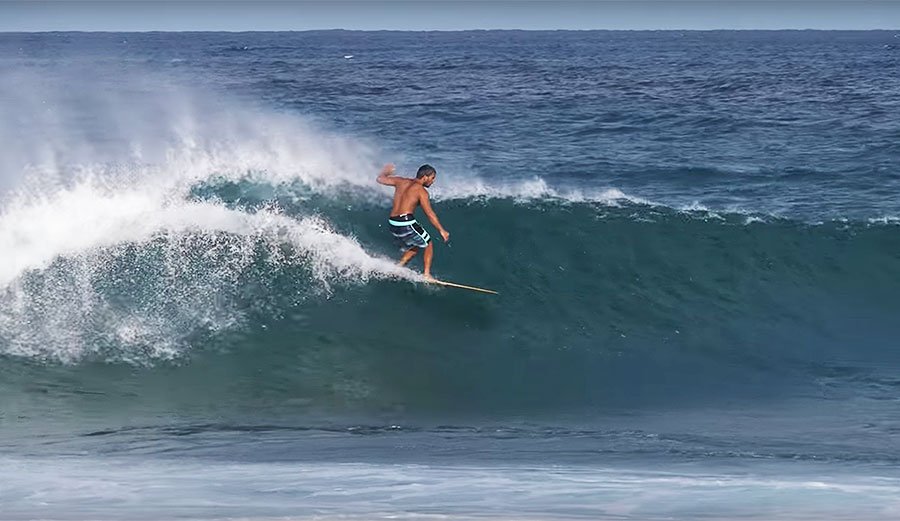 For Uluboi, surfing an alaia like his ancestors did half a century ago is the purest form of surfing.