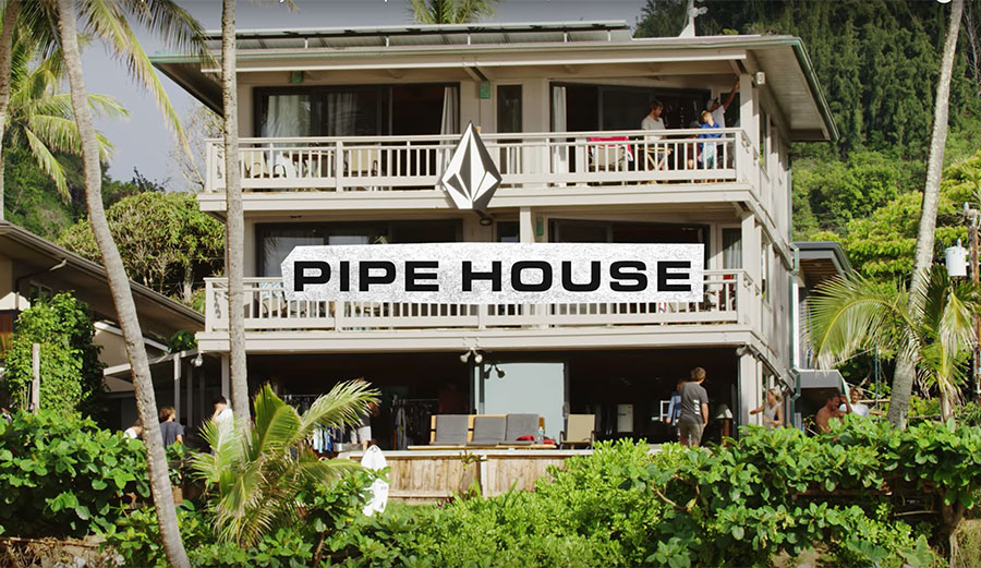 The Pipe House is one of the most famous buildings in the surfing world.