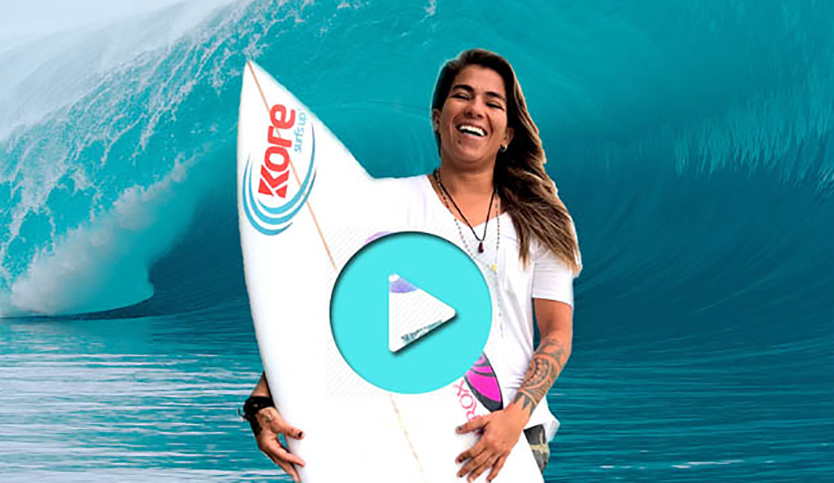 Silvana Lima is the first surfer, and possibly first female athlete, to represent a cryptocurrency. Photo: kore.life