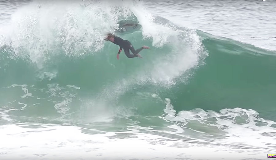 Blair Conklin, Bill Bryan, and a bunch of their dried out friends got a long-awaited soak at the Aliso Wedge on May 22nd.