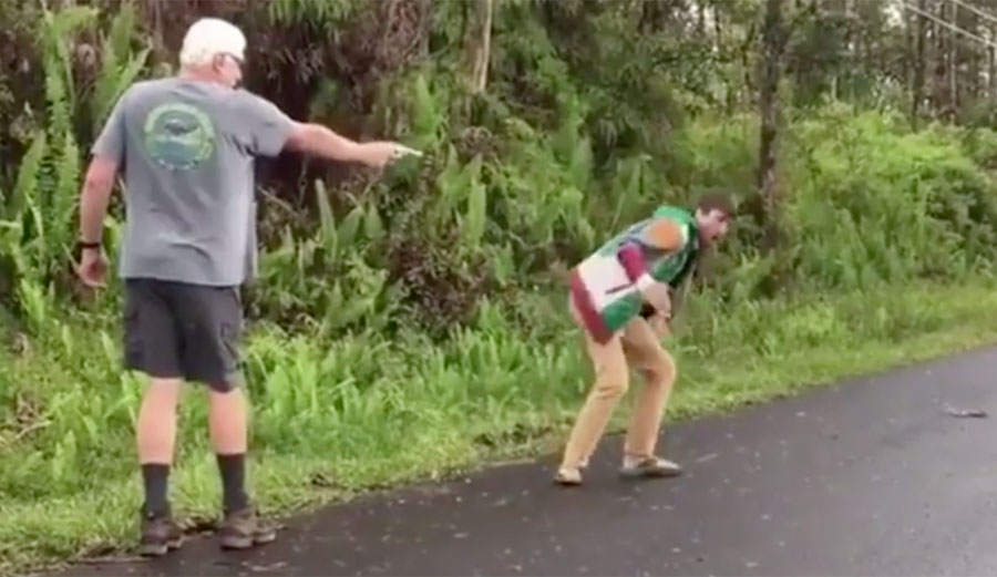John Hubbard fired shots at a Leilani Estates resident trying to assess the damage to his home after Kilauea's eruption.