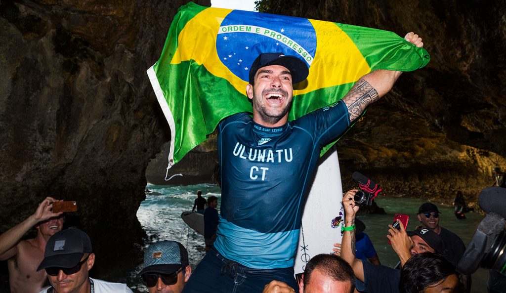 Willian Cardoso and Johanne Defay won the Uluwatu contest, the makeup event for the Margaret River Pro.