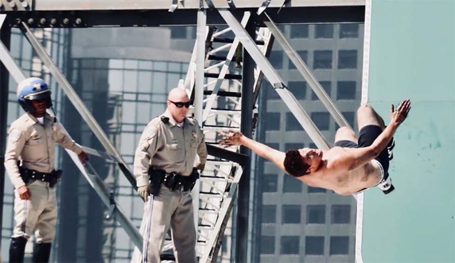 protest, pollution, backflip
