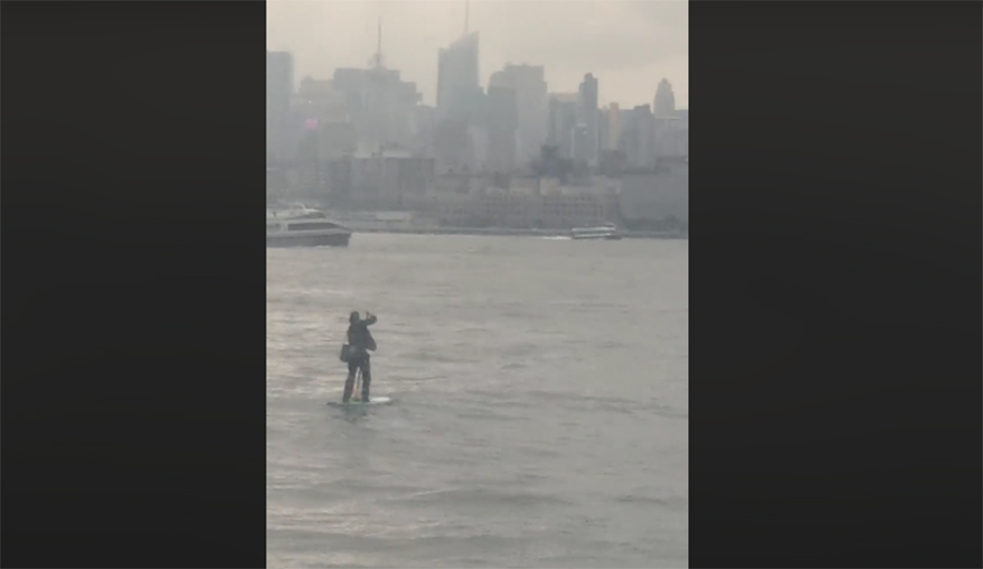 Scott Holt, Hudson River, SUP, meeting, New York City
