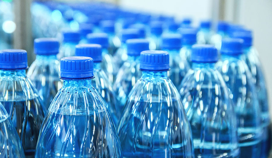 Up to 241 microplastics per litre of bottled water. Shutterstock
