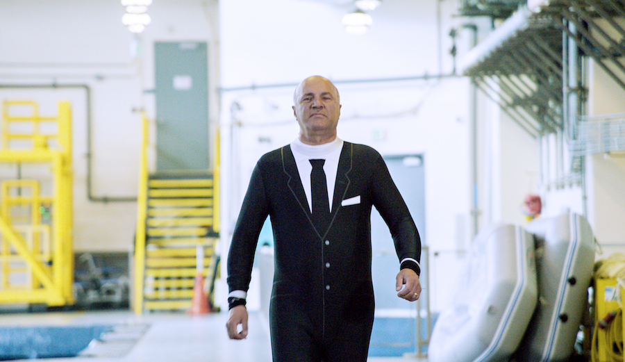 This Shark Week, Kevin O'Leary from ABC's Shark Tank, sports a different kind of suit. Photo: Discovery