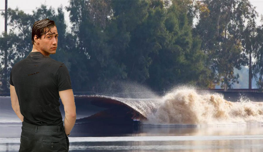 keanu reeves peeing in wave pool