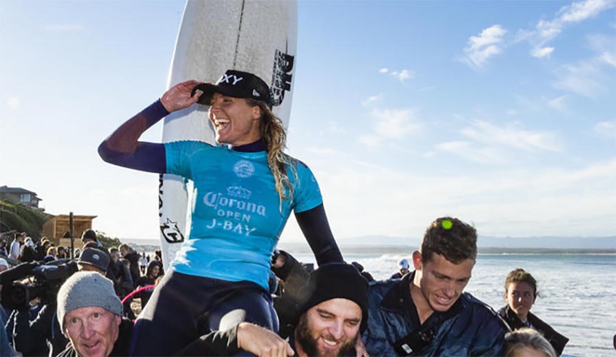 Steph Gilmore, Lakey Peterson, surfing, surf, J-Bay Open