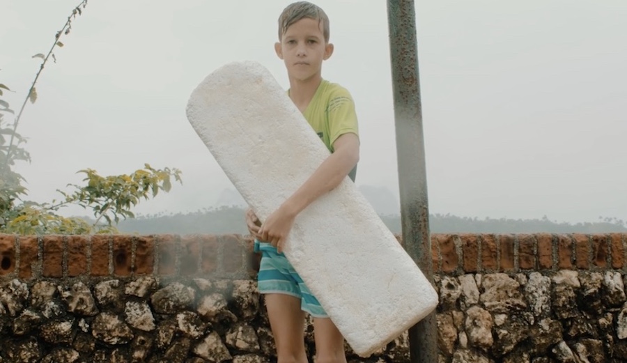It's incredible to see how Cuban surfers manage to make due with what they have. Photo: Screenshot/Vimeo/The Locals Project