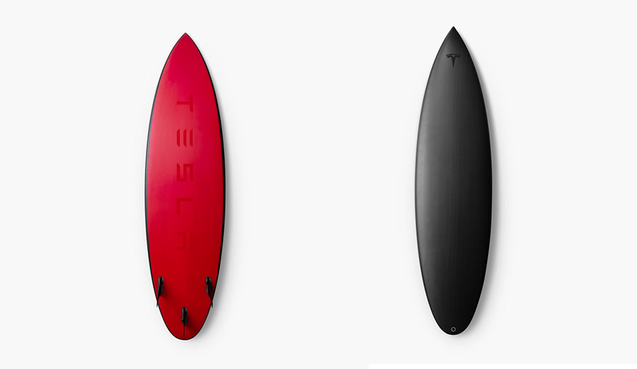 Tesla surfboard