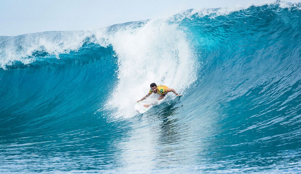 Filipe Toledo at Tahiti Pro Teahupoo