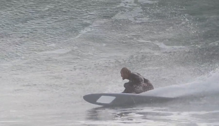 Ari Browne is a little, um, weird. So we imagine when he asked his shaper for a board with a portal in it, his shaper just shrugged and got to work.